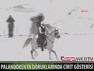 PALANDÖKEN'DE MUHTEŞEM CİRİT GÖSTERİSİ