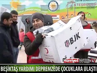 BEŞİKTAŞ YARDIMI DEPREMZEDE ÇOCUKLARA ULAŞTI