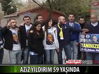 FENERBAHÇELİ TARAFTARLAR AZİZ YILDIRIM'I UNUTMADI