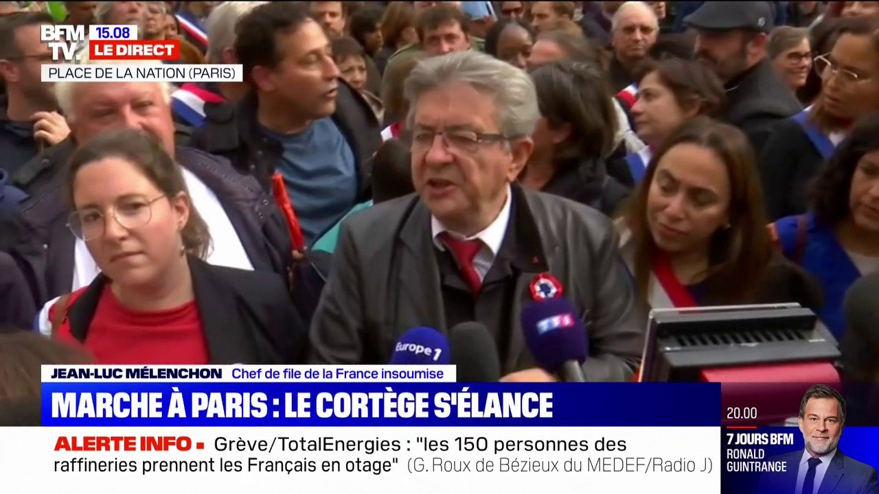 "Qu'il le fasse !": Jean-Luc Mélenchon réagit à la menace de dissolution de l'Assemblée proférée par Emmanuel Macron