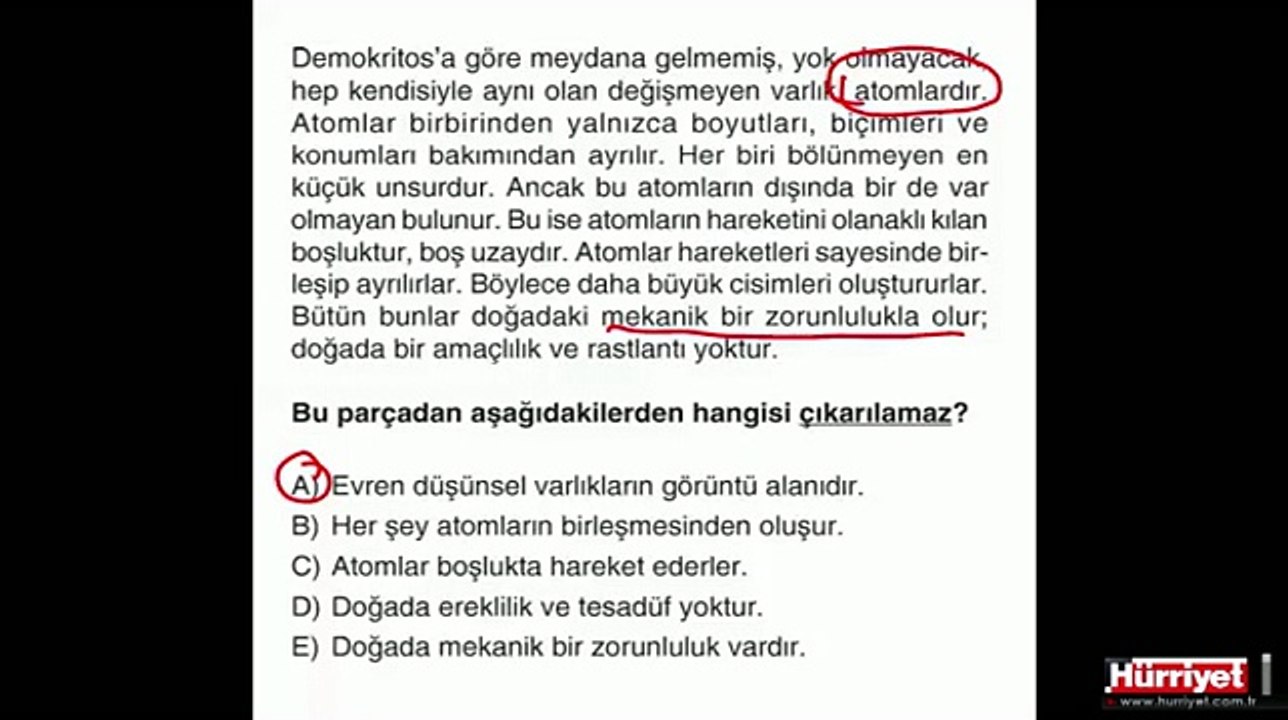 SEÇMELİ DERS SORULARININ ÇÖZÜMLERİ