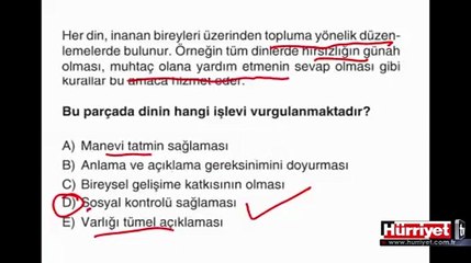 SEÇMELİ DERS SORULARININ ÇÖZÜMLERİ