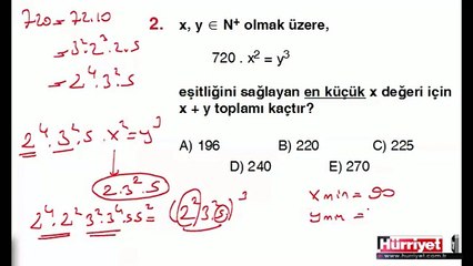 MATEMATİK SORULARININ ÇÖZÜMLERİ