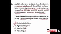 İNKILAP TARİHİ VE ATATÜRKÇÜLÜK SORULARININ ÇÖZÜMLERİ