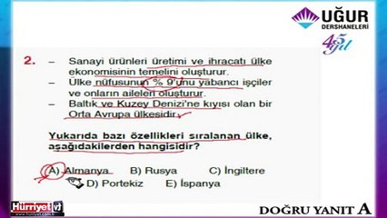 COĞRAFYA SORULARININ ÇÖZÜMLERİ