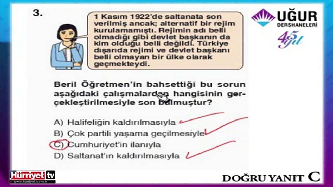 SOSYAL BİLGİLER SORULARININ ÇÖZÜMLERİ