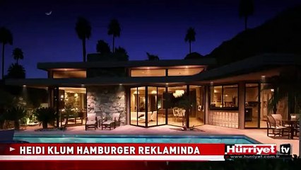 HEIDI KLUM HAMBURGER REKLAMINDA