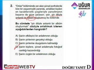 TÜRKÇE SORULARININ ÇÖZÜMLERİ