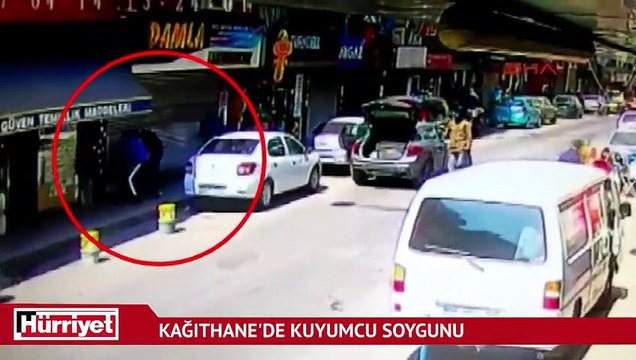 Kağıthane'de pompalı tüfekle kuyumcu soygunu