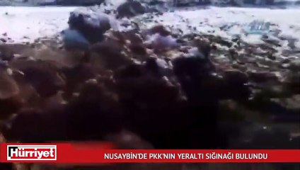 Nusaybin’de PKK’nın yeraltı sığınağı bulundu