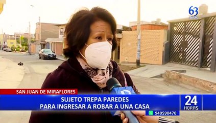 下载视频: SJM: delincuente finge ser reciclador, intenta ingresar a casa para robar pero es descubierto