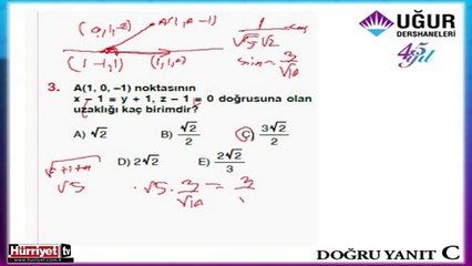 GEOMETRİ SORULARININ ÇÖZÜMLERİ