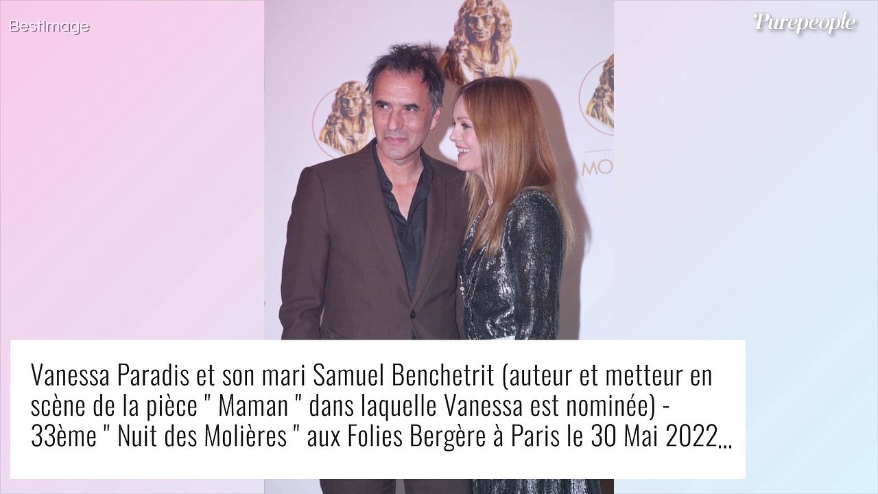 Vanessa Paradis avec son mari Samuel Benchetrit : malgré un souci de santé bien gênant, elle brille
