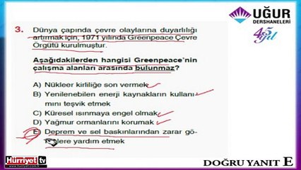 COĞRAFYA SORULARININ ÇÖZÜMLERİ