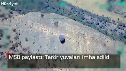MSB paylaştı: Terör yuvaları imha edildi
