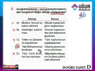 TARİH SORULARININ ÇÖZÜMLERİ