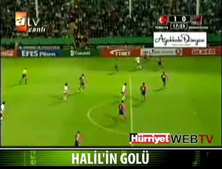 HALİL'İN 16. DAKİKADAKİ GOLÜ