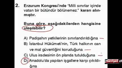 İNKILAP TARİHİ VE ATATÜRKÇÜLÜK SORULARININ ÇÖZÜMLERİ