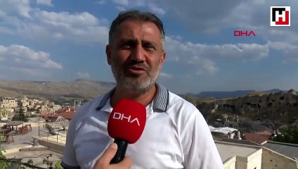 Kapadokya'da doğal kayalığa yapılan asansör, kaldırıldı