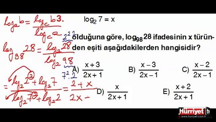 MATEMATİK SORULARININ ÇÖZÜMLERİ