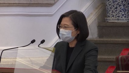 타이완 "무력 통일 낡은 사고...일국양제 거절" / YTN