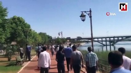 Polisten kurtulmak için suya atladı