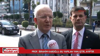 Prof. İbrahim Kaboğlu: Bu yapılan yanlıştır, ayıptır
