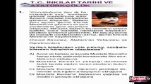 İNKILAP TARİHİ VE ATATÜRKÇÜLÜK SORULARININ ÇÖZÜMLERİ