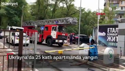 Ukrayna'da korkutan yangın! 1 kişi hayatını kaybetti