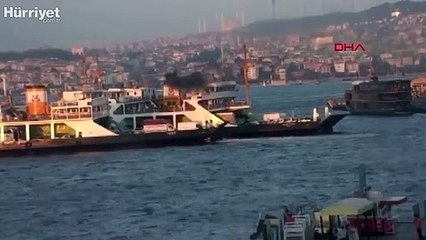 Sirkeci-Harem arasında çalışan arabalı vapurda motor arızası