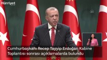 Son dakika haberi: Cumhurbaşkanı Recep Tayyip Erdoğan, Kabine Toplantısı sonrası açıklamalarda bulundu