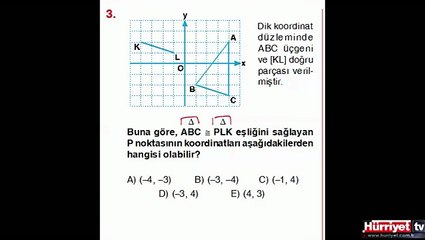 GEOMETRİ SORULARININ ÇÖZÜMLERİ