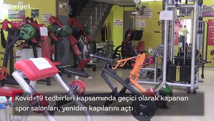 Spor salonları, normalleşme süreci çerçevesinde yeniden kapılarını açtı