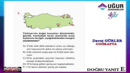 COĞRAFYA SORULARININ ÇÖZÜMLERİ