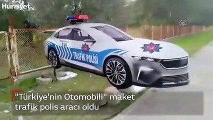 Türkiye'nin Otomobili maket trafik polis aracı oldu