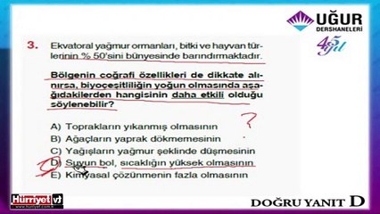 COĞRAFYA SORULARININ ÇÖZÜMLERİ