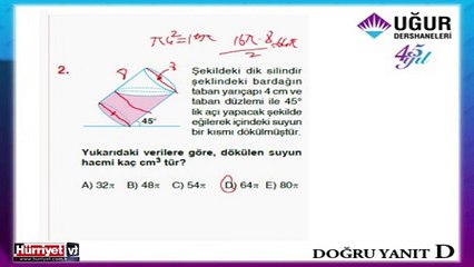 GEOMETRİ SORULARININ ÇÖZÜMLERİ