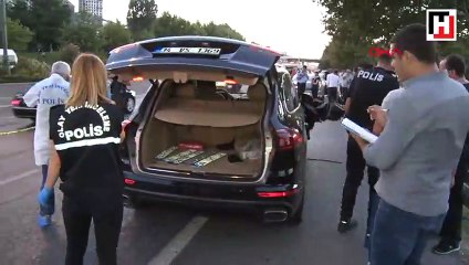 'Dur' ihtarına uymayan lüks araçtakilere polis ateş açtı