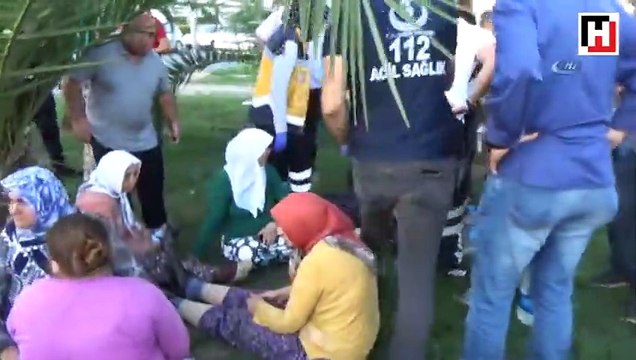 Mevsimlik tarım işçilerini taşıyan minibüs devrildi çok sayıda yaralı var