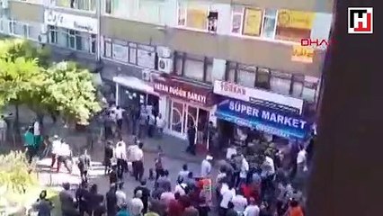 Fatih sokakları savaş alanına döndü  bıçaklama anı kamerada