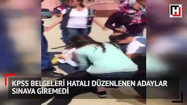 KPSS belgeleri hatalı düzenlenen adaylar sınava giremedi