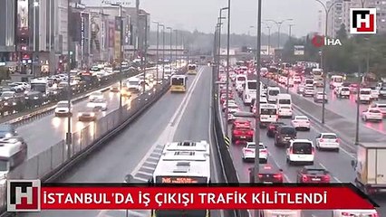 İstanbul'da iş çıkışı trafik kilitlendi