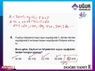 MATEMATİK SORULARININ ÇÖZÜMLERİ