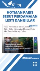 Fakta Perdamaian Lesti Kejora dan Rizky Billar Dibongkar Hotman Paris, Ngaku Tau dari Orang Dalam