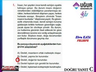 FELSEFE SORULARININ ÇÖZÜMLERİ