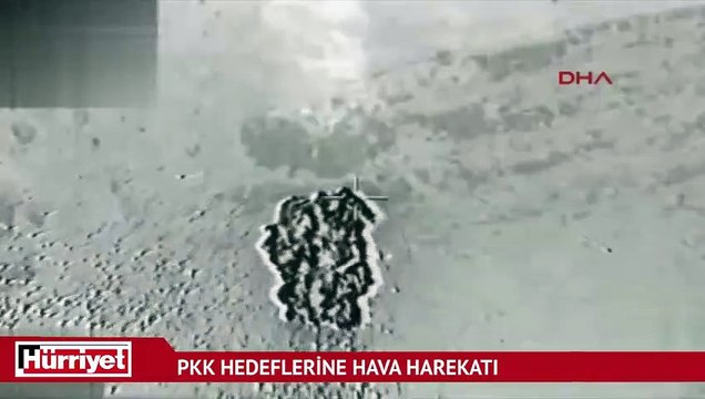 Kuzey Irak'taki PKK hedeflerine hava harekatı düzenlendi