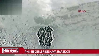 Kuzey Irak'taki PKK hedeflerine hava harekatı düzenlendi