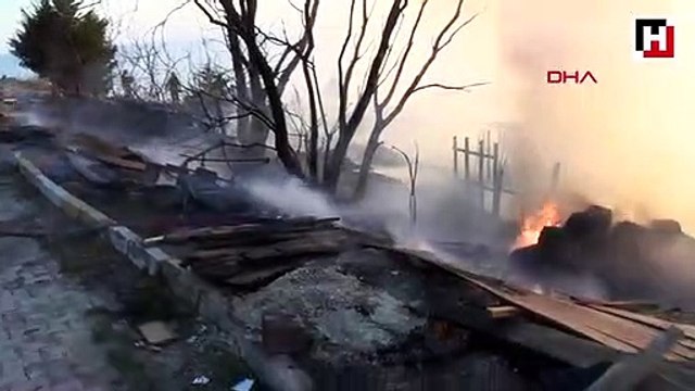 Beylikdüzü'nde otluk alanda yangın 650 kümes hayvanı öldü