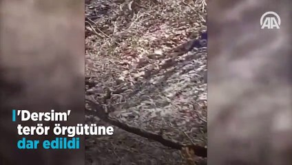 Tunceli'de PKK'lı teröristin teslim olma anı kamerada