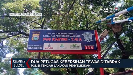 Dua petugas kebersihan Kota Makassar Tewas Ditabrak